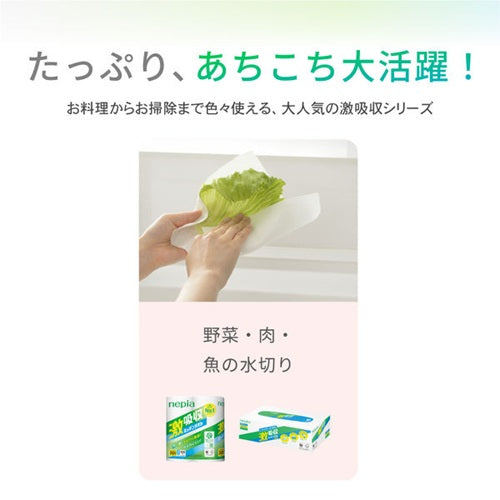 ネピア 激吸収キッチンタオル ４ロール100カット アスト