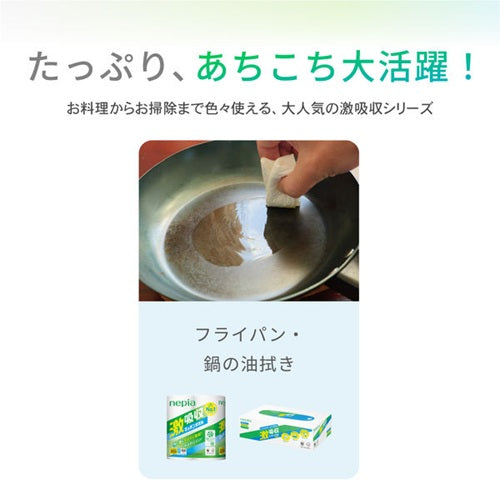 ネピア 激吸収キッチンタオル ４ロール100カット アスト