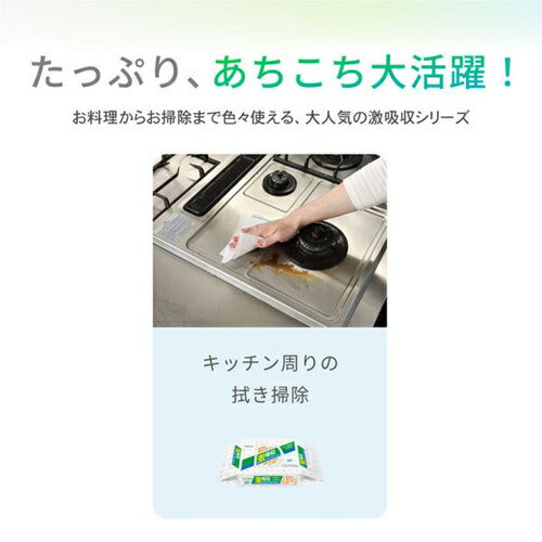 ネピア 激吸収キッチンタオル ４ロール100カット アスト