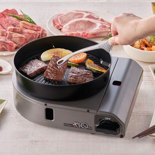 カセットガス スモークレス焼肉グリル やきまるスリム チャコールメタリック イワタニ CB-SLG-3