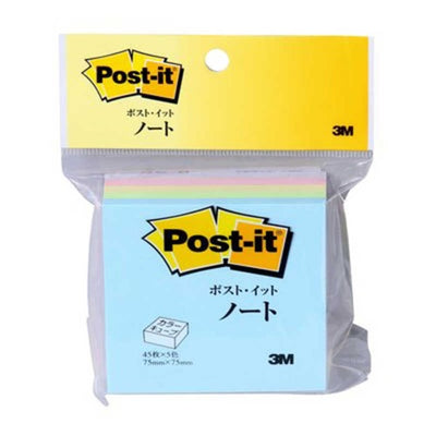 付箋 ノート カラーキューブ ポスト・イット 再生紙 多色アソート 75 mm × 75 mm 225 枚/パッド 3M CP-33
