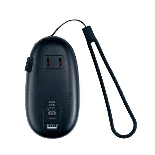 モバイルUSB-ACタップ PD対応 65W ブラック ナカバヤシ JYU-ACU012BK