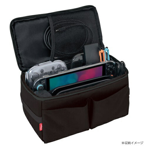 SWITCH 2用ぜんぶ収納ボックス厚手クッション／ブラック ナカバヤシ SZC-SW203BK
