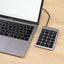 Type-C有線テンキー 22ショートカット グレーブラック ナカバヤシ TNK-SU235GYBK