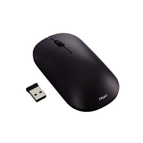 BlueLEDマウス Slimmouse 無線3ボタン ブラック ［BlueLED /無線(ワイヤレス) /3ボタン /USB］ ナカバヤシ MUSRKT230BK