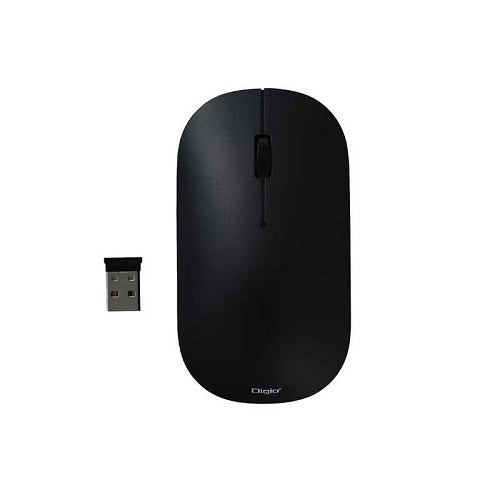 BlueLEDマウス Slimmouse 無線3ボタン ブラック ［BlueLED /無線(ワイヤレス) /3ボタン /USB］ ナカバヤシ MUSRKT230BK