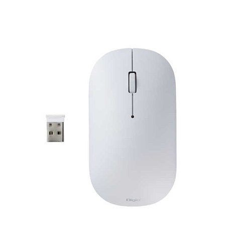 BlueLEDマウス Slimmouse 無線3ボタン ホワイト ［BlueLED /無線(ワイヤレス) /3ボタン /USB］ ナカバヤシ MUSRKT230W