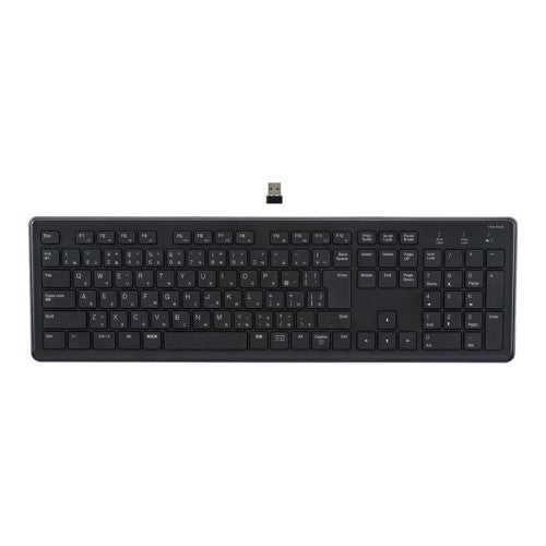 Copilotキー搭載 無線静音フルキーボード テンキー付 ブラック ナカバヤシ FKB-R249BK