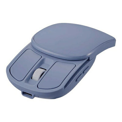 マウス ワイヤレス 静音 充電式 ナカバヤシ MUS-RKF235BL ブルー 無線 スライド 5ボタン BlueLED 小型 コンパクト 持ち運び