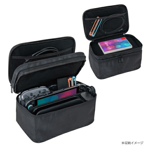 SWITCH 2用ぜんぶ収納ボックス2かいだて収納タイプ ナカバヤシ SZC-SW205BK