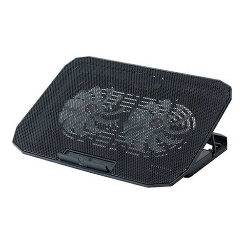 ナカバヤシ ノートPCクーラー 2WAY 2FAN シンプル設計 USB給電 NSF-11BK