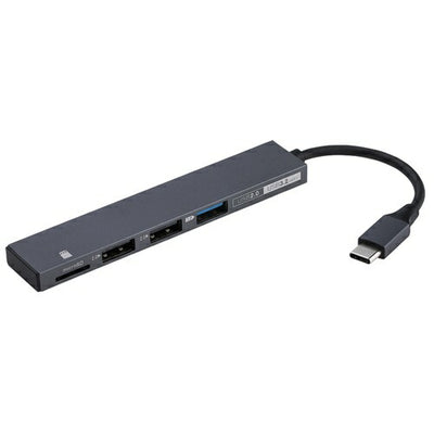 Nakabayashi ナカバヤシ Digio2 USBハブ COM-C3MSD123GY Type-C 3ポート グレー