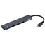 アルミ極薄USBハブ【STIX】シリーズ USB3.2Gen1 Type-C 3ポート変換マイクロSDカード ナカバヤシ COM-C3MSD133GY