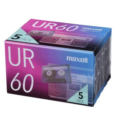 録音用カセットテープ 60分 5巻 マクセル UR-60N5P