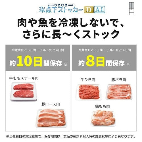 6ドア冷蔵庫 中だけひろびろ大容量 JWシリーズ シルクホワイト 観音開き 内容量：495リットル 三菱電機 MR-JW50M-W