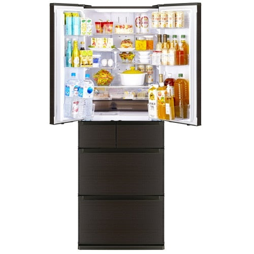 6ドア冷蔵庫 中だけひろびろ大容量 JWシリーズ ロイヤルウッド 観音開き 内容量：547リットル 三菱電機 MR-JW55M-M