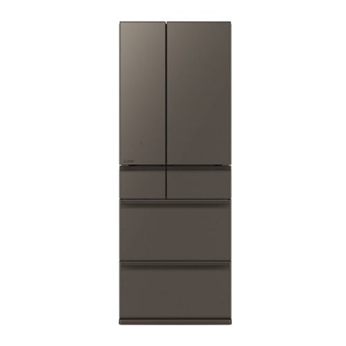 6ドア冷蔵庫 置けるスマート大容量 WXDシリーズ（プレミアムフレンチモデル） グランドアンバー グレー 観音開き 内容量：700リットル 三菱電機 MR-WXD70M-H