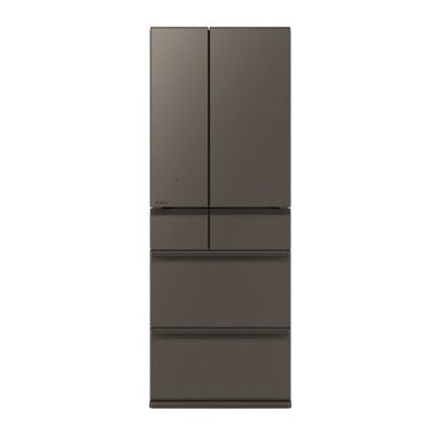 6ドア冷蔵庫 置けるスマート大容量 WXDシリーズ（プレミアムフレンチモデル） グランドアンバー グレー 観音開き 内容量：700リットル 三菱電機 MR-WXD70M-H