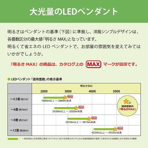 LEDペンダント LIFELED'S 和風 8畳 昼光色 ＮＥＣ HCDB0851