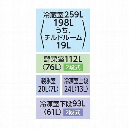 東芝 冷蔵庫 508L 6ドア フレンチドア VEGETA GR-V510FZ UC グレインアイボリー