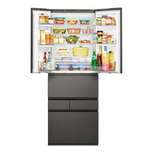 冷蔵庫 6ドア 543L 東芝 GR-Y540XFS-TH フロストグレージュ XFSシリーズ 大容量 冷凍室 省エネ 除菌 脱臭 アプリ対応 IoT家電