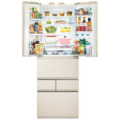 冷蔵庫 6ドア グレインアイボリー 508L 東芝 GR-Y510FZ-UC