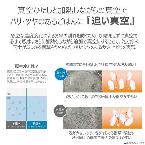 真空IHジャー炊飯器 5.5合炊き 炎匠炊き ミルキーホワイト 東芝 RC-10RXA(W)