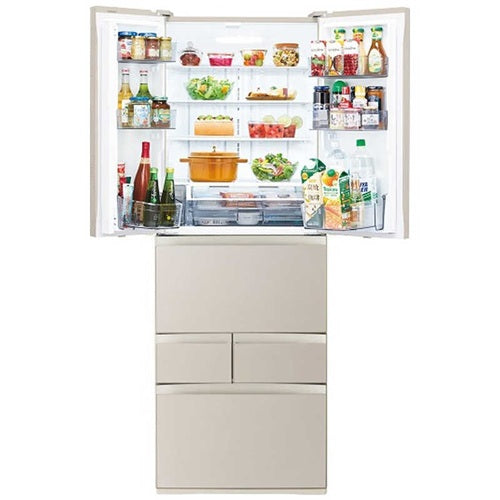 冷蔵庫 6ドア 462L 観音開き VEGETA 東芝 GR-Y460FH(EC) サテンゴールド