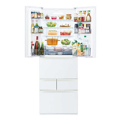冷蔵庫 6ドア 462L 東芝 GR-Y460FH-EW グランホワイト FHシリーズ まんなか野菜室 節電モード 省エネ