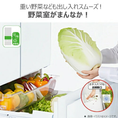 冷蔵庫 509L 6ドア 観音開き VEGETA サテンゴールド 東芝 GR-Y510FH(EC
