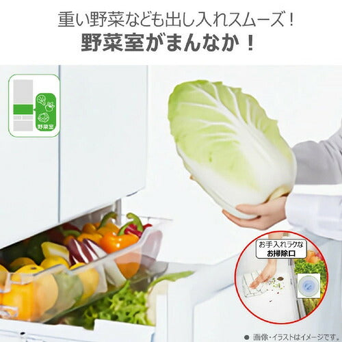 TOSHIBA 東芝 6ドア冷凍冷蔵庫 509L GR-Y510FK(EW) ゴールド