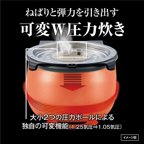 タイガー 炊飯器 1升 圧力IH 炊きたて トレートブラック JPI-S180KT