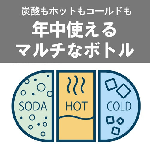 真空断熱炭酸ボトル パールブラック 0.36L タイガー魔法瓶 MKB-T361KJ