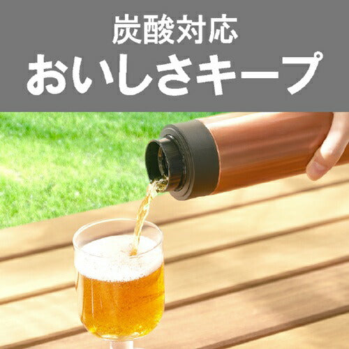 真空断熱炭酸ボトル パールブラック 0.36L タイガー魔法瓶 MKB-T361KJ