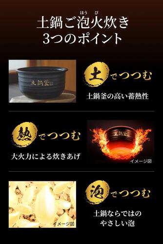 TIGER タイガー魔法瓶 土鍋圧力IHジャー炊飯器 炊きたて JRT-A100WG 5.5合 月白