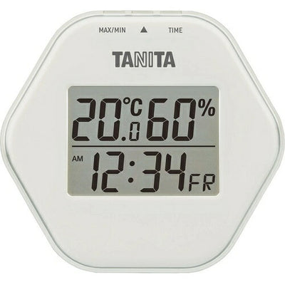 デジタル温湿度計 ライトグレー タニタ TT-597