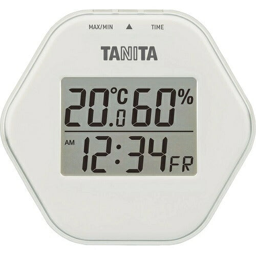 デジタル温湿度計 ライトグレー タニタ TT-597