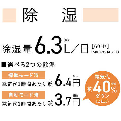 コロナ CORONA 衣類乾燥除湿機 コンプレッサー式 CD-S6326(C) ベージュ