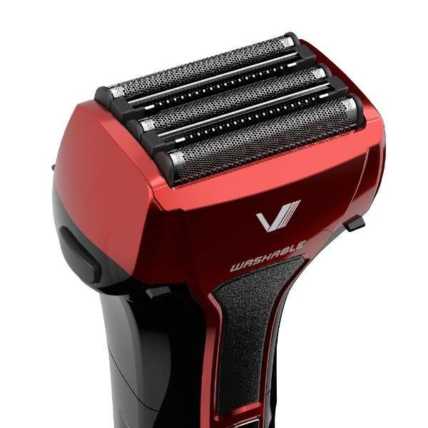 シェーバー 往復式 Vシリーズ ソリッドモデル 5枚刃 充電・交流式/レッド イズミ IZF-V553W-R