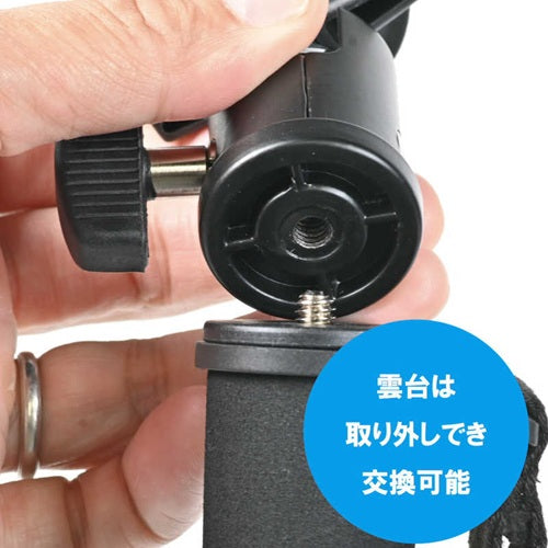 SLIK スリック モノポッド255 小型アルミ5段一脚 MNPD255 自由雲台付 レバーロック式 軽量設計