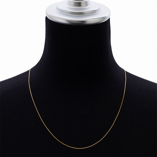 K18 喜平 ネックレス 2面シングル 幅0.25mm 約1.4g 50cm