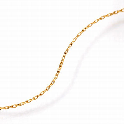 K18 カットアズキ ネックレス 幅0.23mm 約0.9g 45cm スライド式