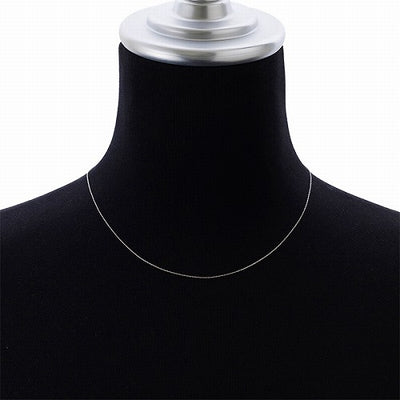 純プラチナ PT999 カットアズキ ネックレス 約0.9g 40cm