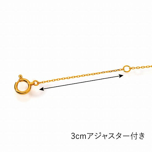 純金 K24 カットアズキ ネックレス 約1.1g 40cm