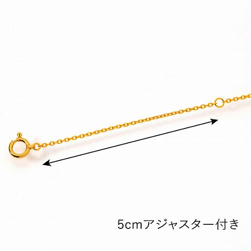 純金 K24 カットアズキ ネックレス 約2.5g 50cm