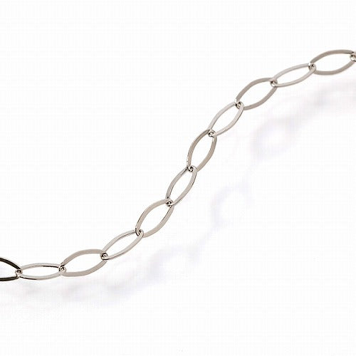 純プラチナ PT999 フラットオーバル ネックレス 約2.0g 50cm