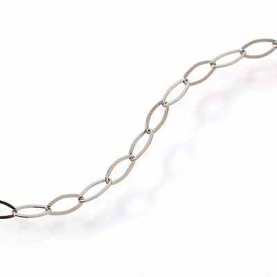 純プラチナ PT999 フラットオーバル ネックレス 約2.0g 50cm