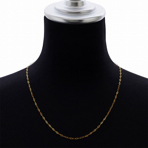 純金 K24 フラットオーバル ネックレス 約1.8g 50cm