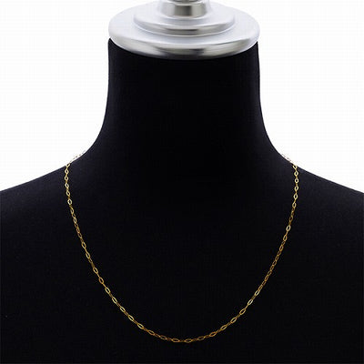 純金 K24 フラットオーバル ネックレス 約1.8g 50cm