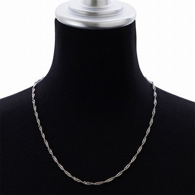 純プラチナ PT999 スクリュー ネックレス 約10g 50cm
